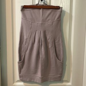 Cotton mini dress with pockets